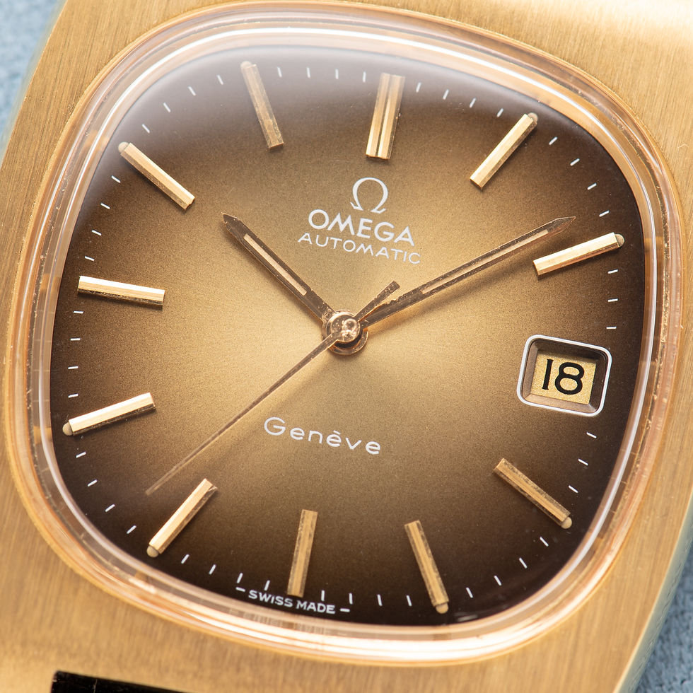 Miniature : Omega Genève Automatic Date Gold Plated – Calibre 1012 – Réf. 166.0190 – 1973