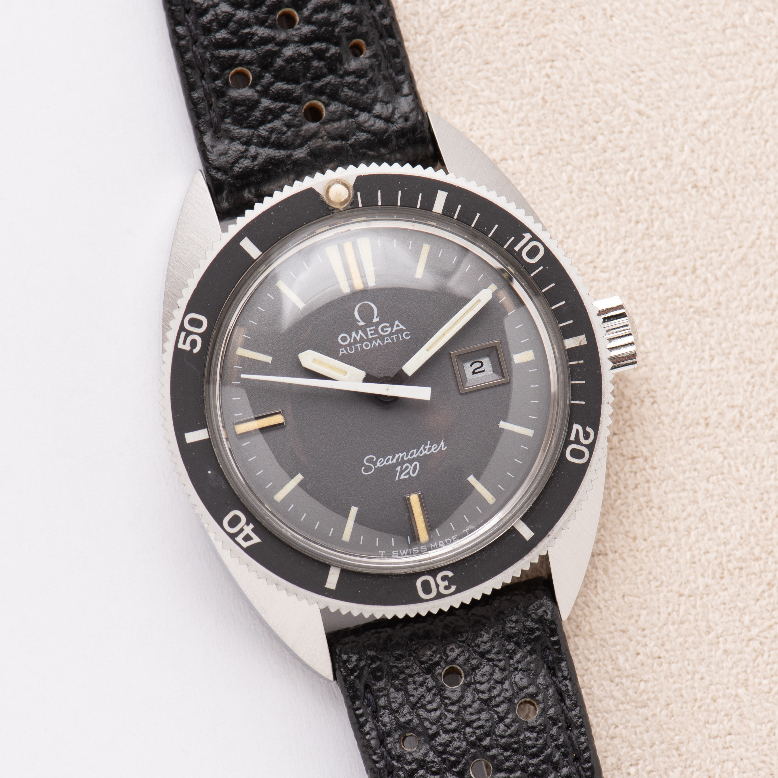 View of Omega Seamaster 120 New Old Stock from 1969 Ref 566.023