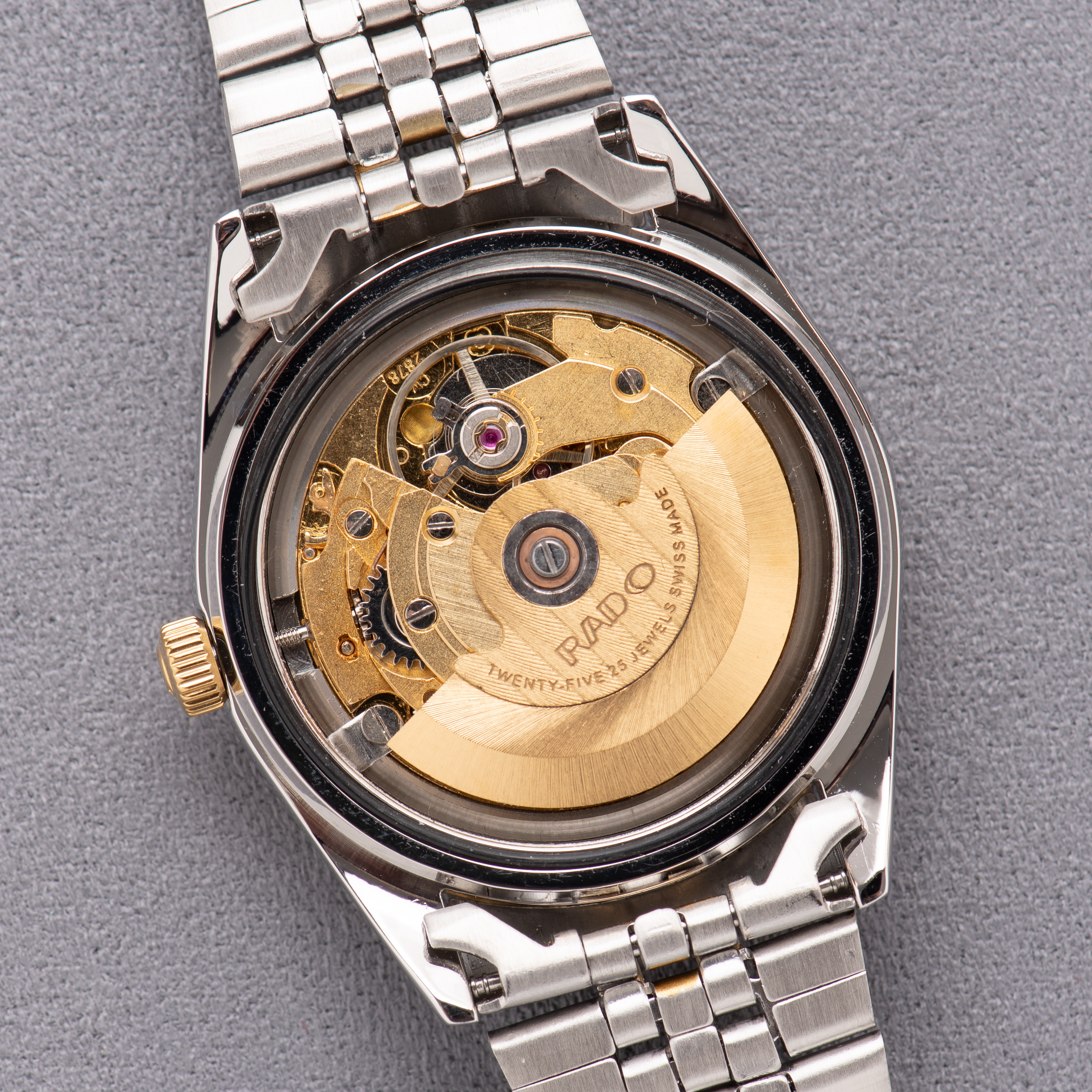 Zicht op Rado Purple Horse Day-date Datejust Gold Plated/Staal Ref 636.3476.4 Nieuw