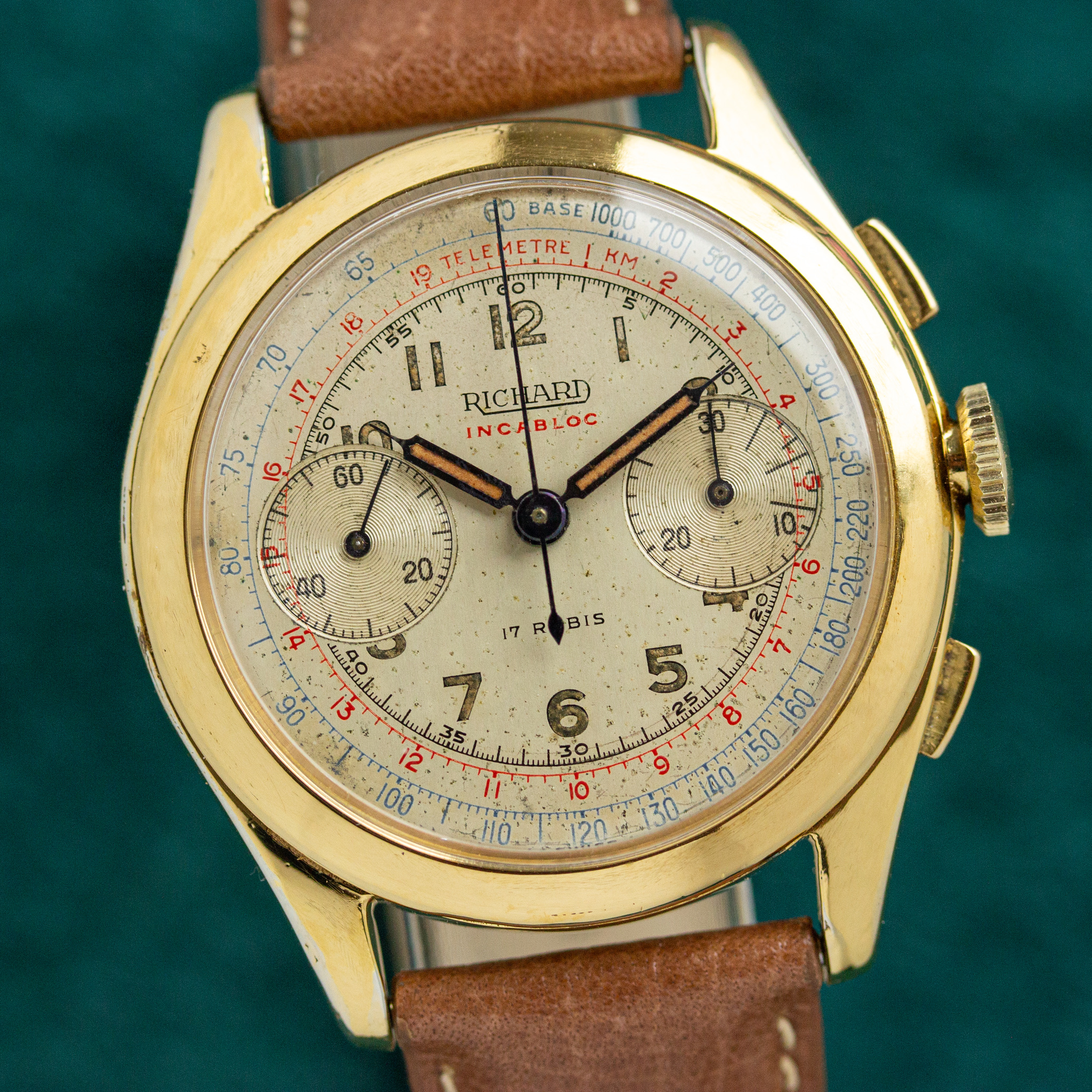 Vue de Richard Chronographe incabloc valjoux 23