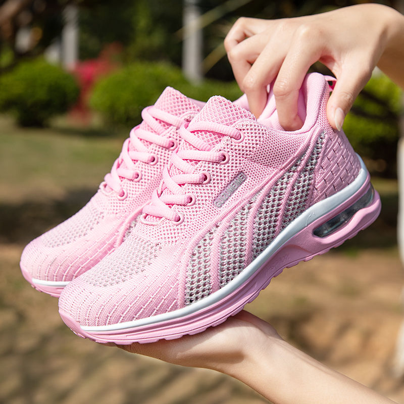 Thumbnail: Women Sneakers Air Cushion Soft Bottom Running Shoes Outdoor Mesh Breathable