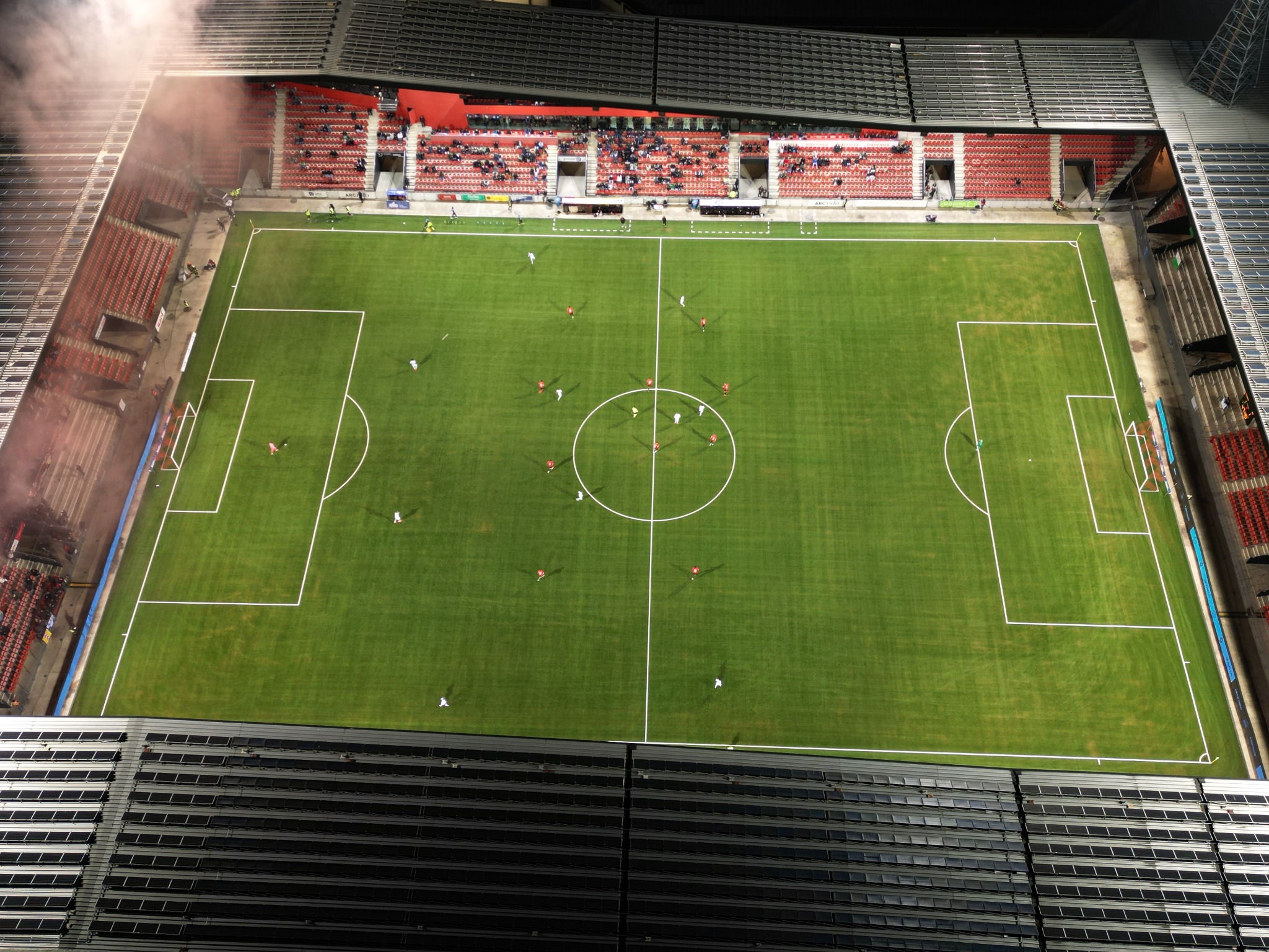 Le stade vu du ciel