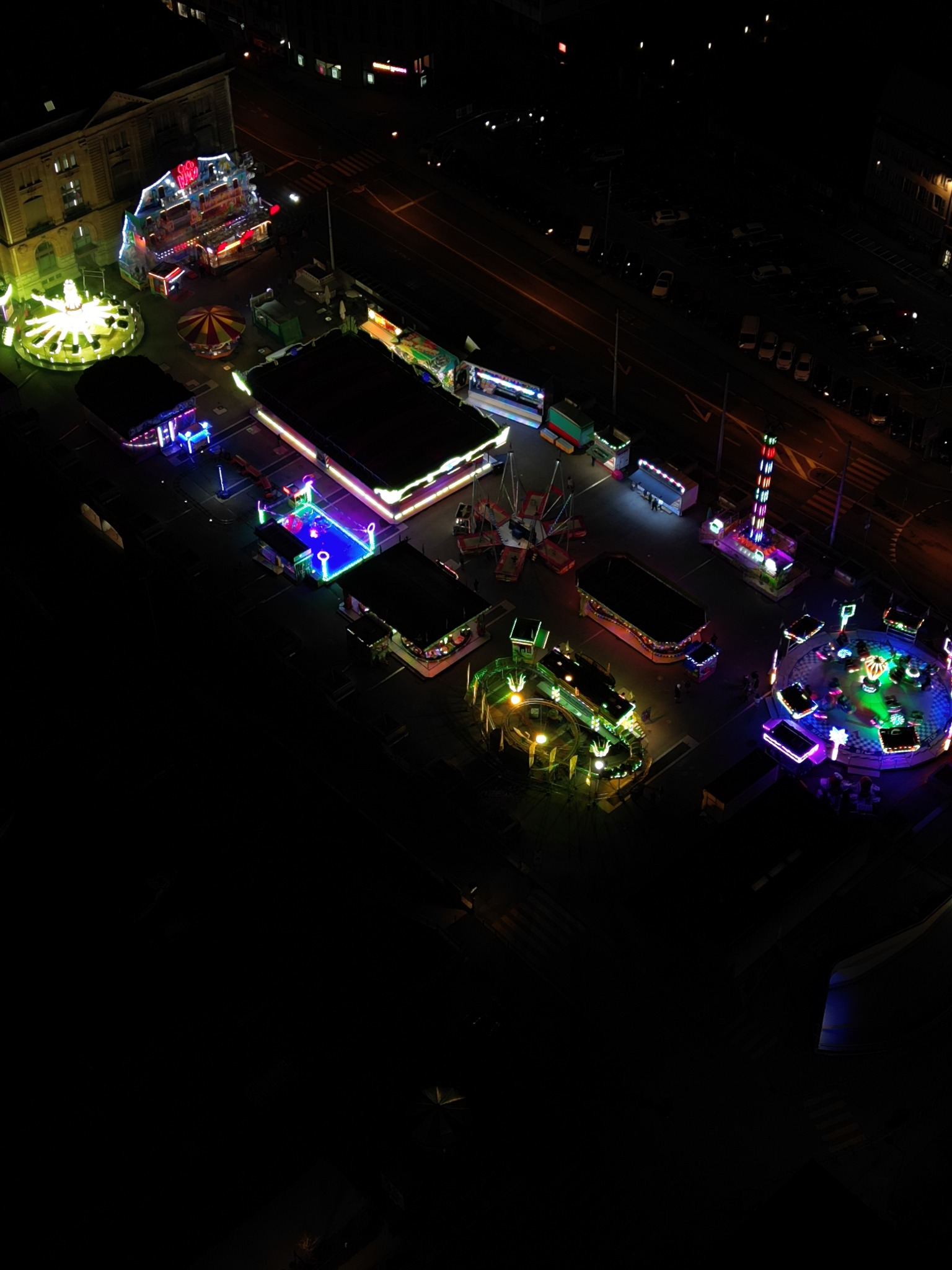 Fête foraine nocturne