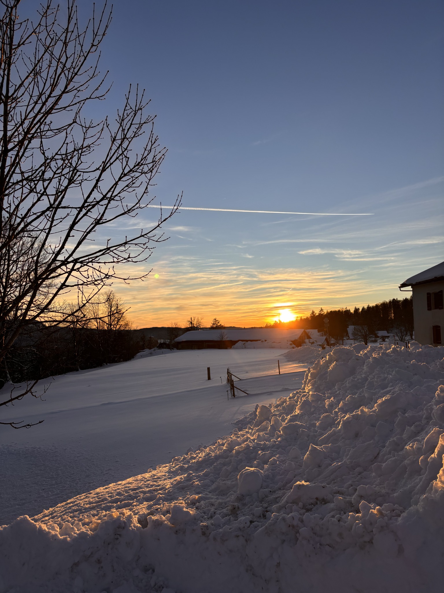 Soleil sur la neige