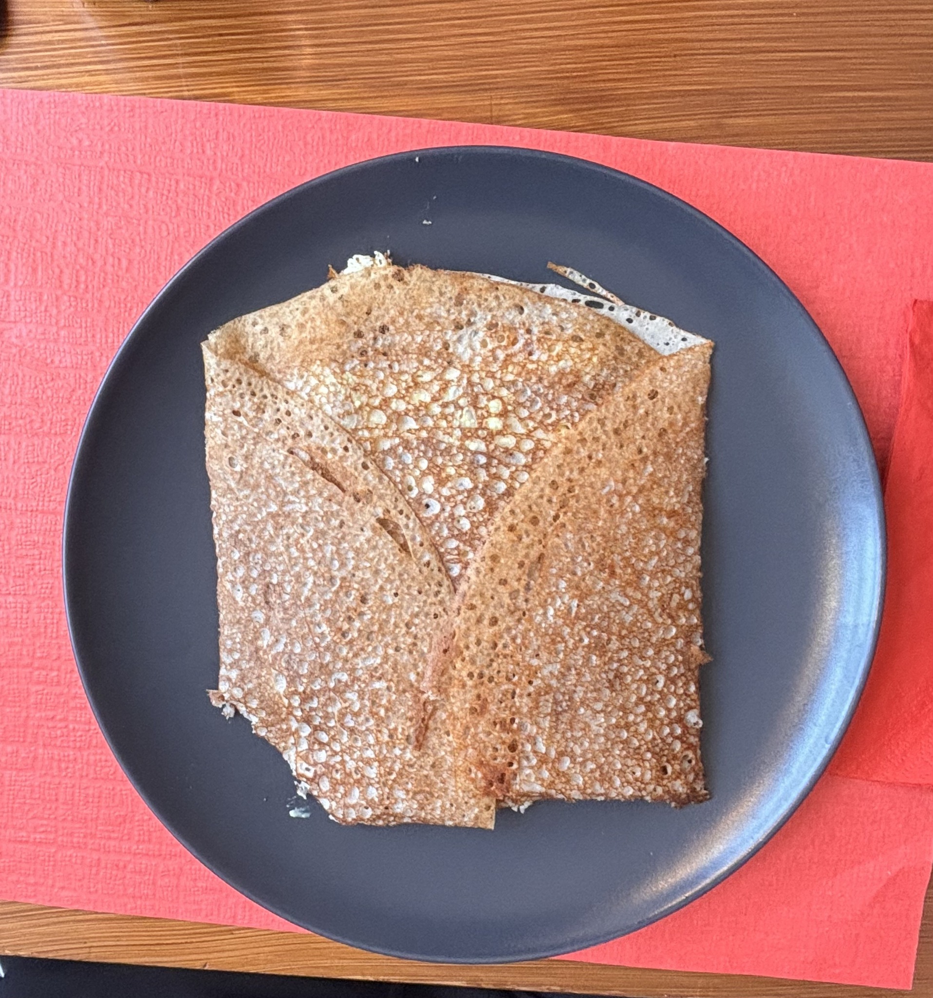 Galette pliée · Crêperie La Vallée des Ruzés
