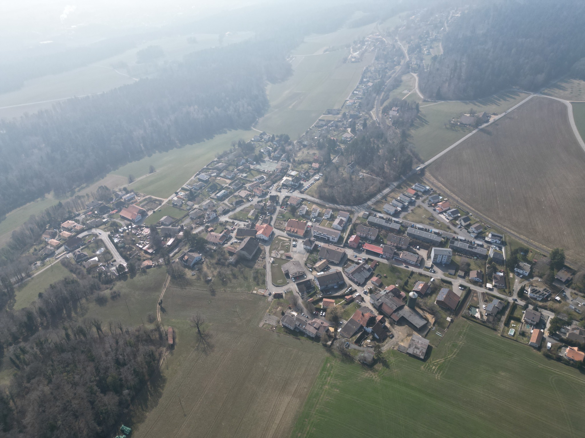 Village vu du ciel