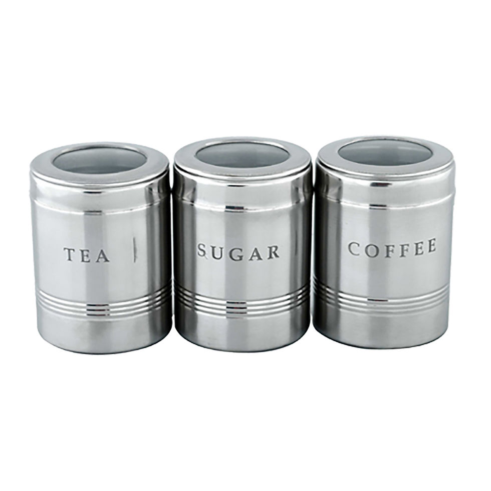 Thumbnail: Tea Coffee Sugar Canisters