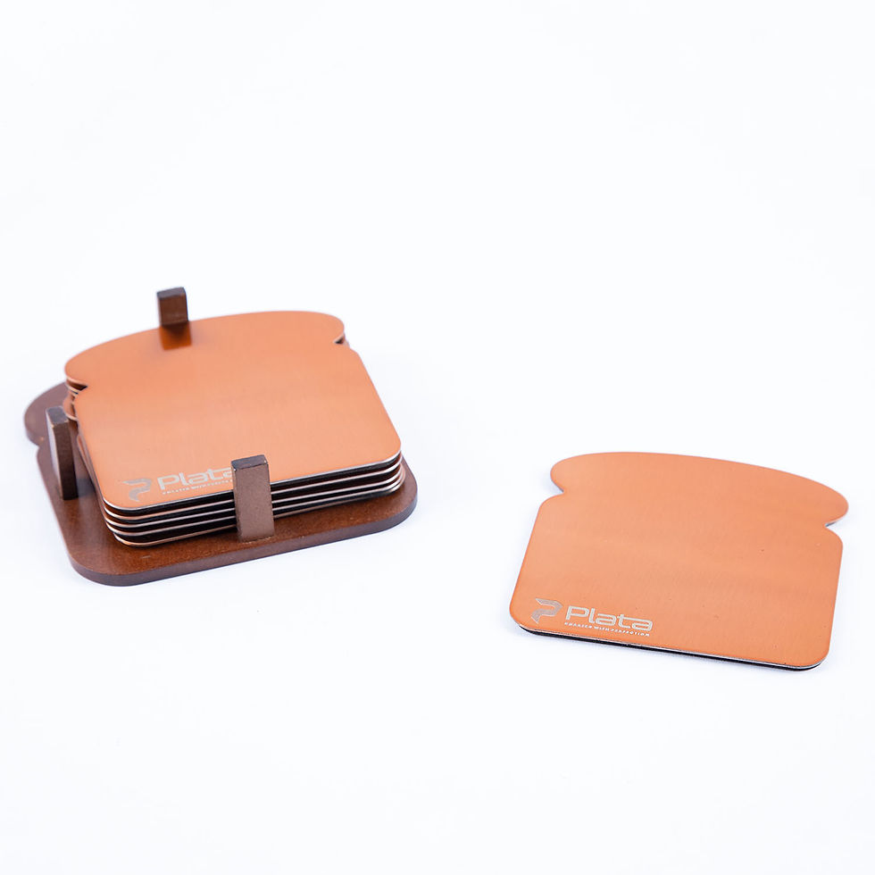 Thumbnail: Ace copper coaster set