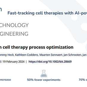 Bayesian optimization accelerates cell therapy process development