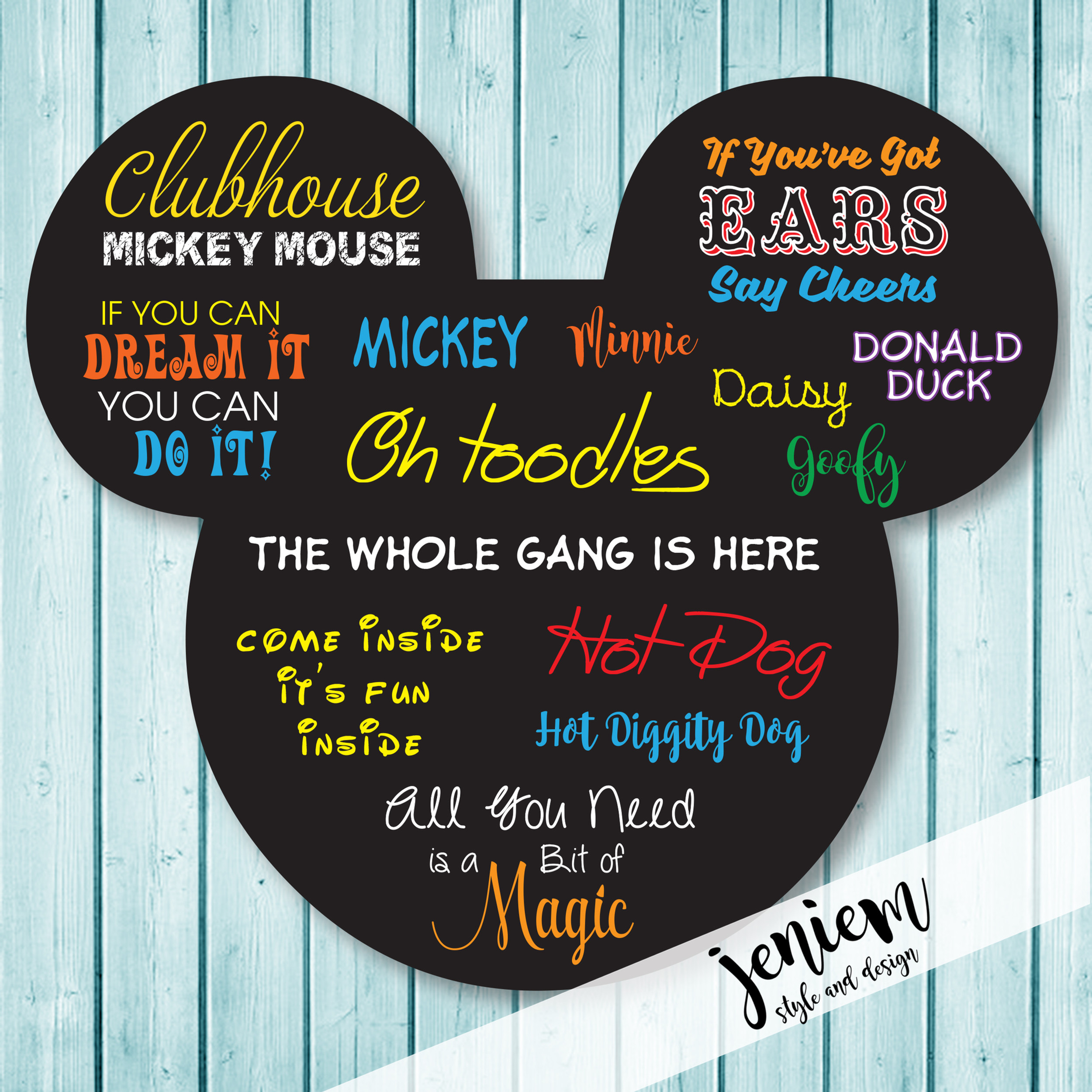 Mickey Mouse Logo Sign Color