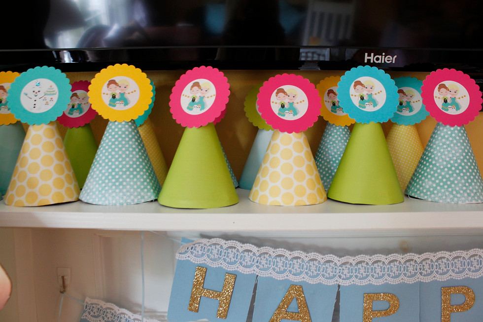 Thumbnail: Frozen Fever Scalloped Cupcake Toppers or logos