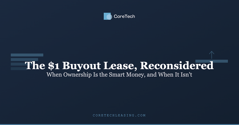 The $1 Buyout Lease, Reconsidered: When Ownership Is the Smart Money, and When It Isn't