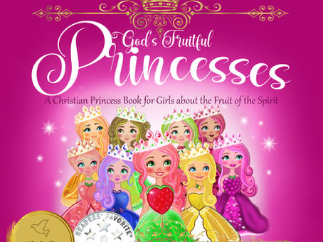 God's Fruitful Princesses Christian book cover featuring princess characters representing fruit of the Spirit