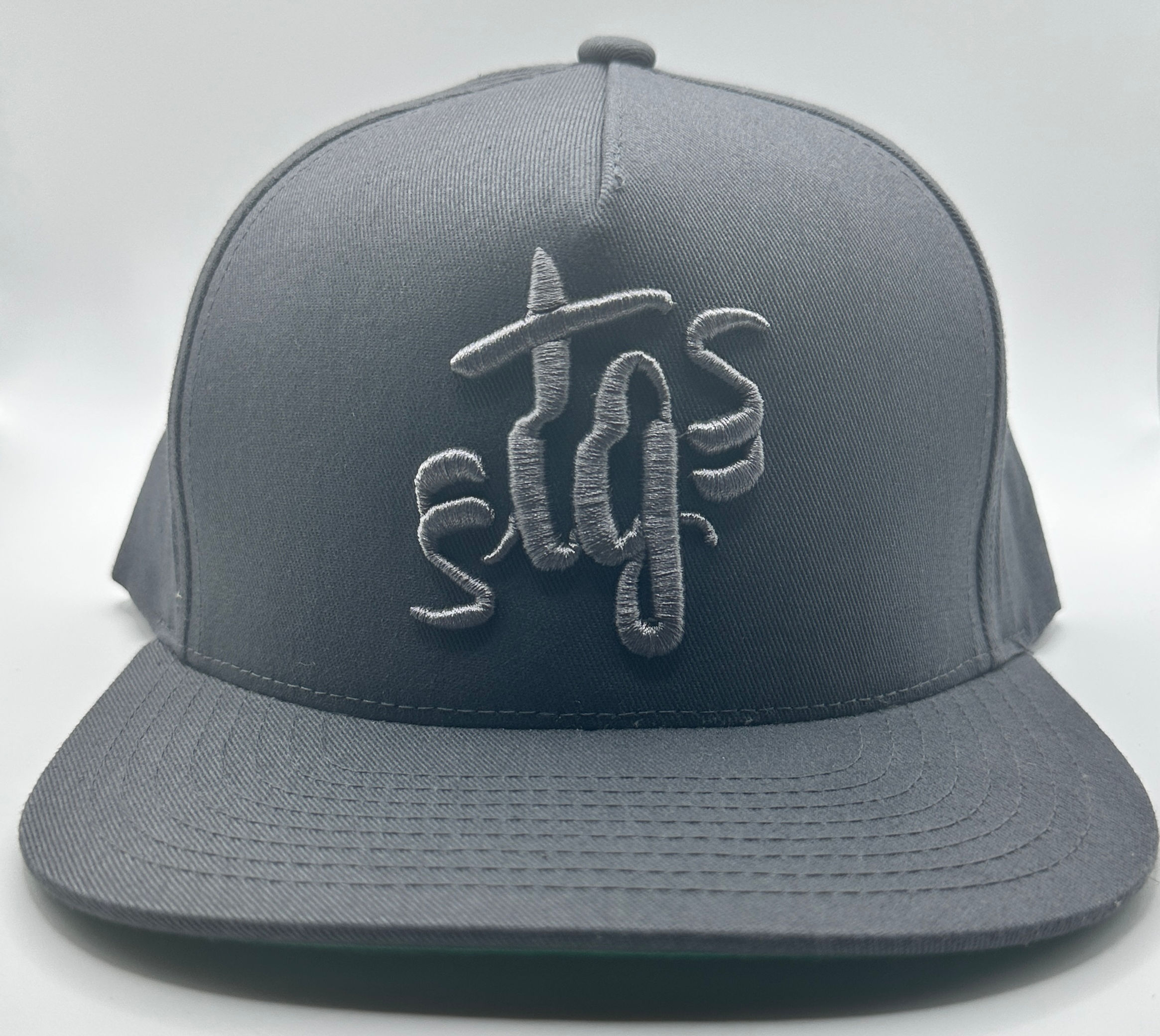 Tiny Giants "TG" Tonal Cotton Snapback -Dark Grey