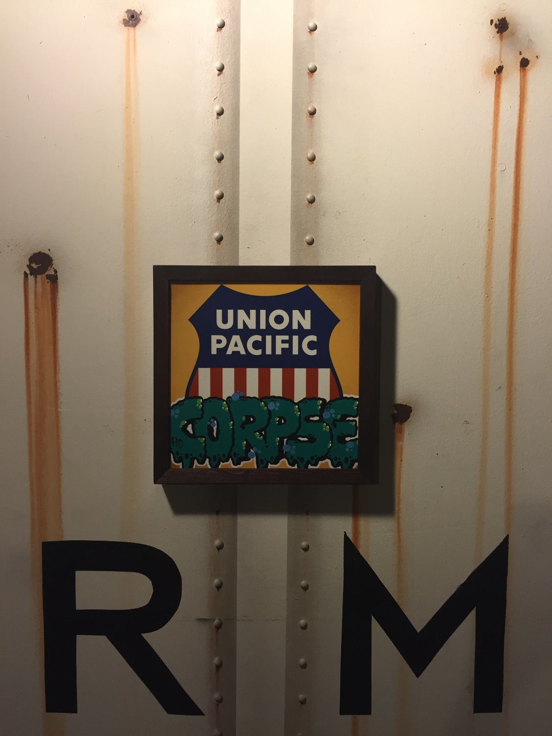 Corpse Union Pacific Sign