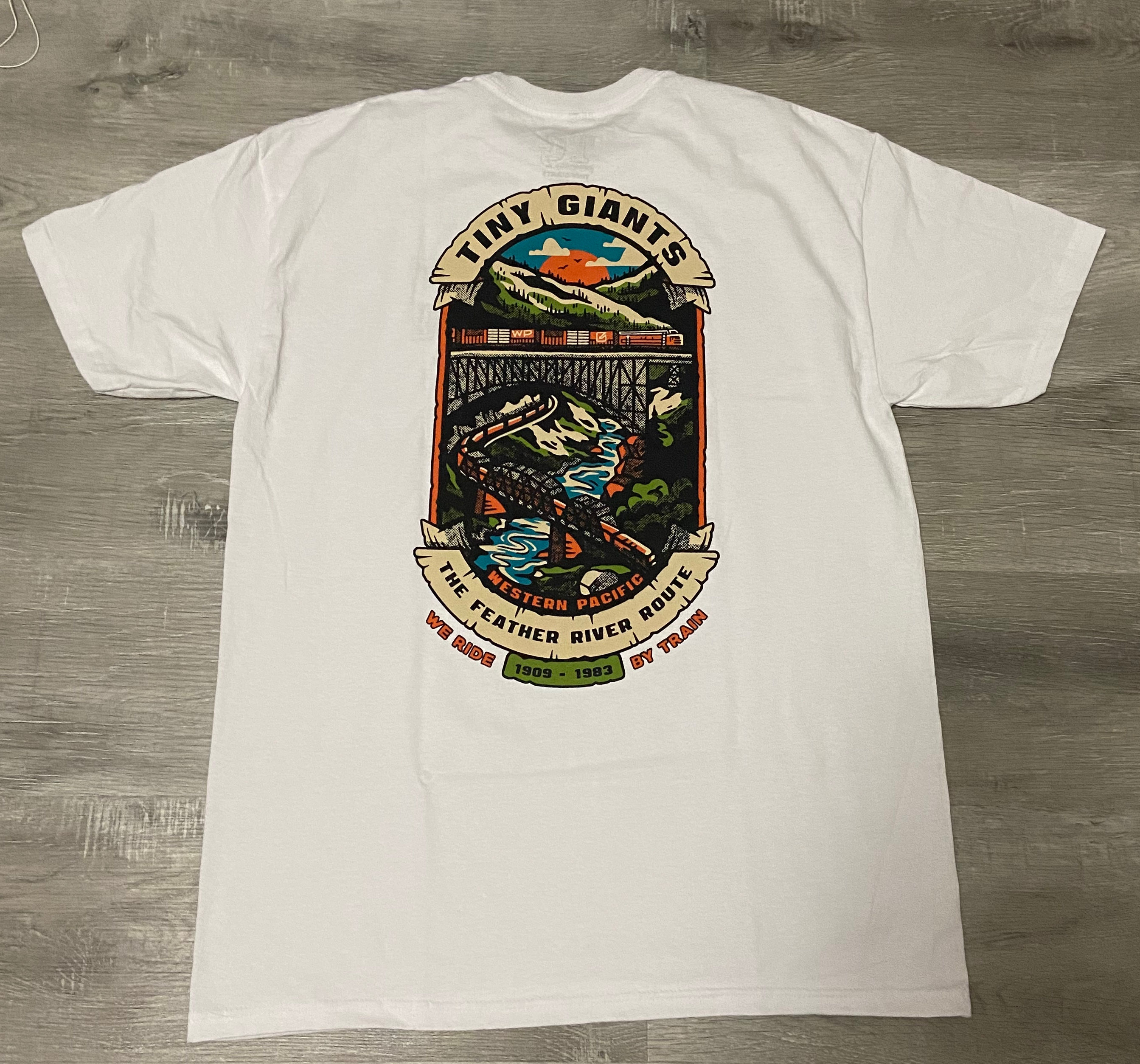 TG X WRBT Feather River Route T-Shirt -White