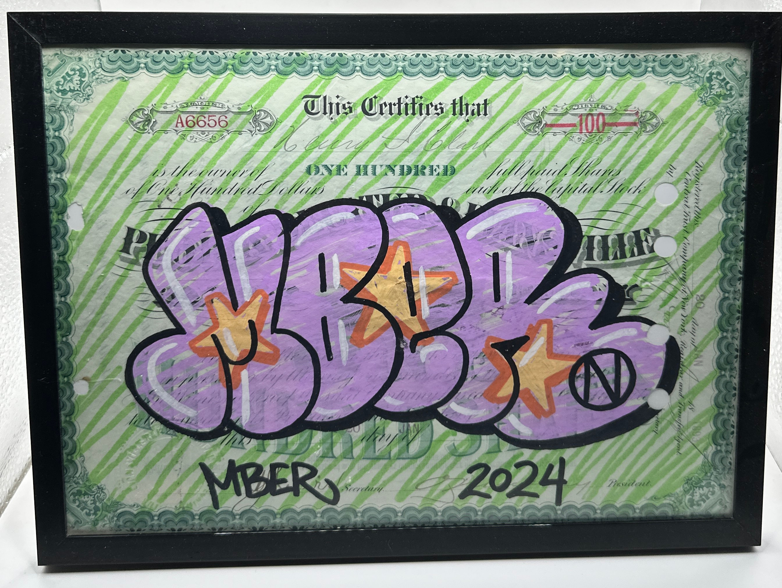 Mber Peoria Decatur & Evansville Railroad Stock Certificate