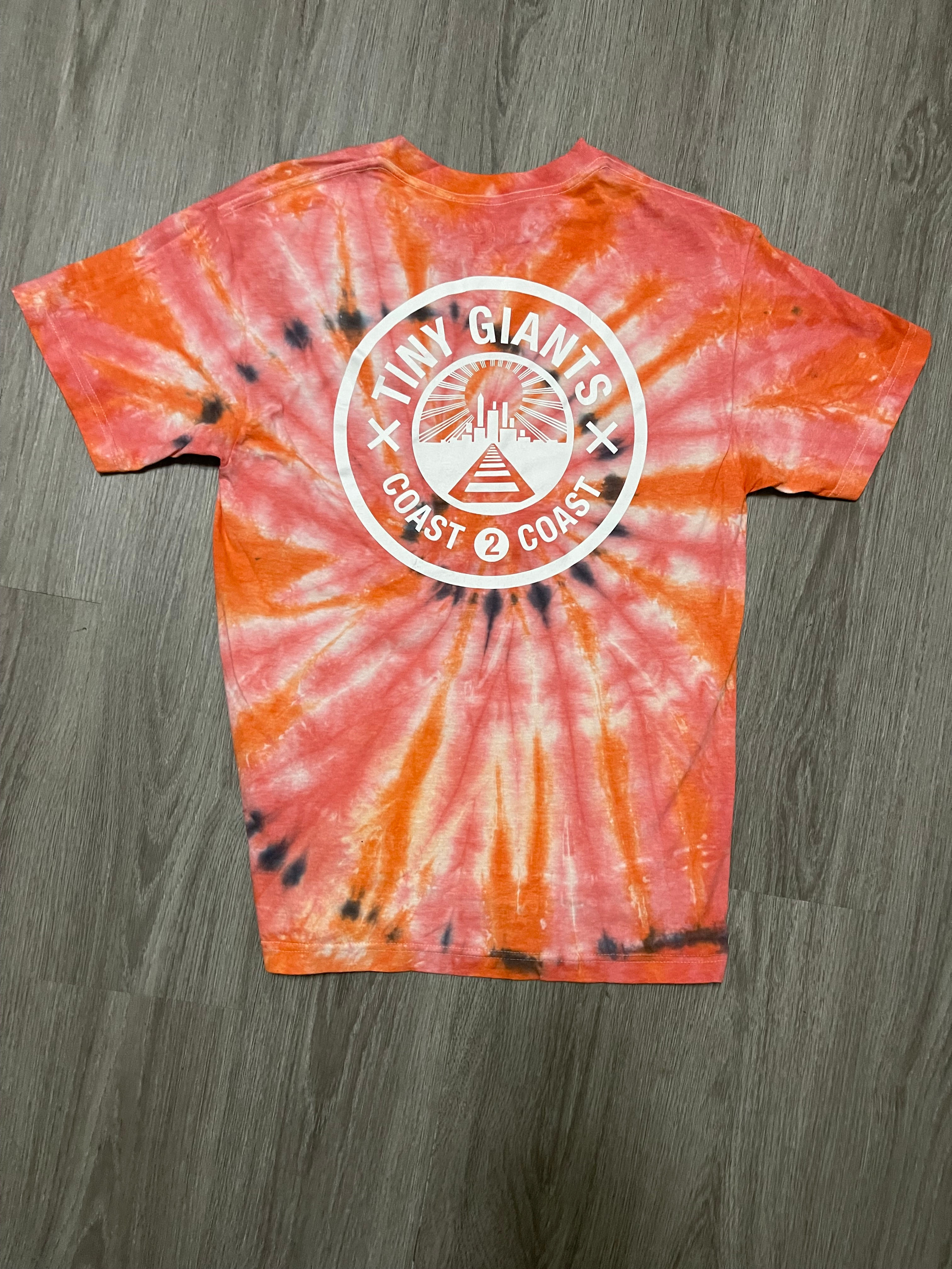 Tiny Giants "Tie Dye" T-Shirt -Coral