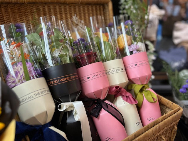Mini graduation bouquets