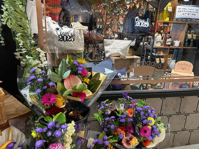 Graduation bouquets at Armadilo, Wales Millennium Centre.