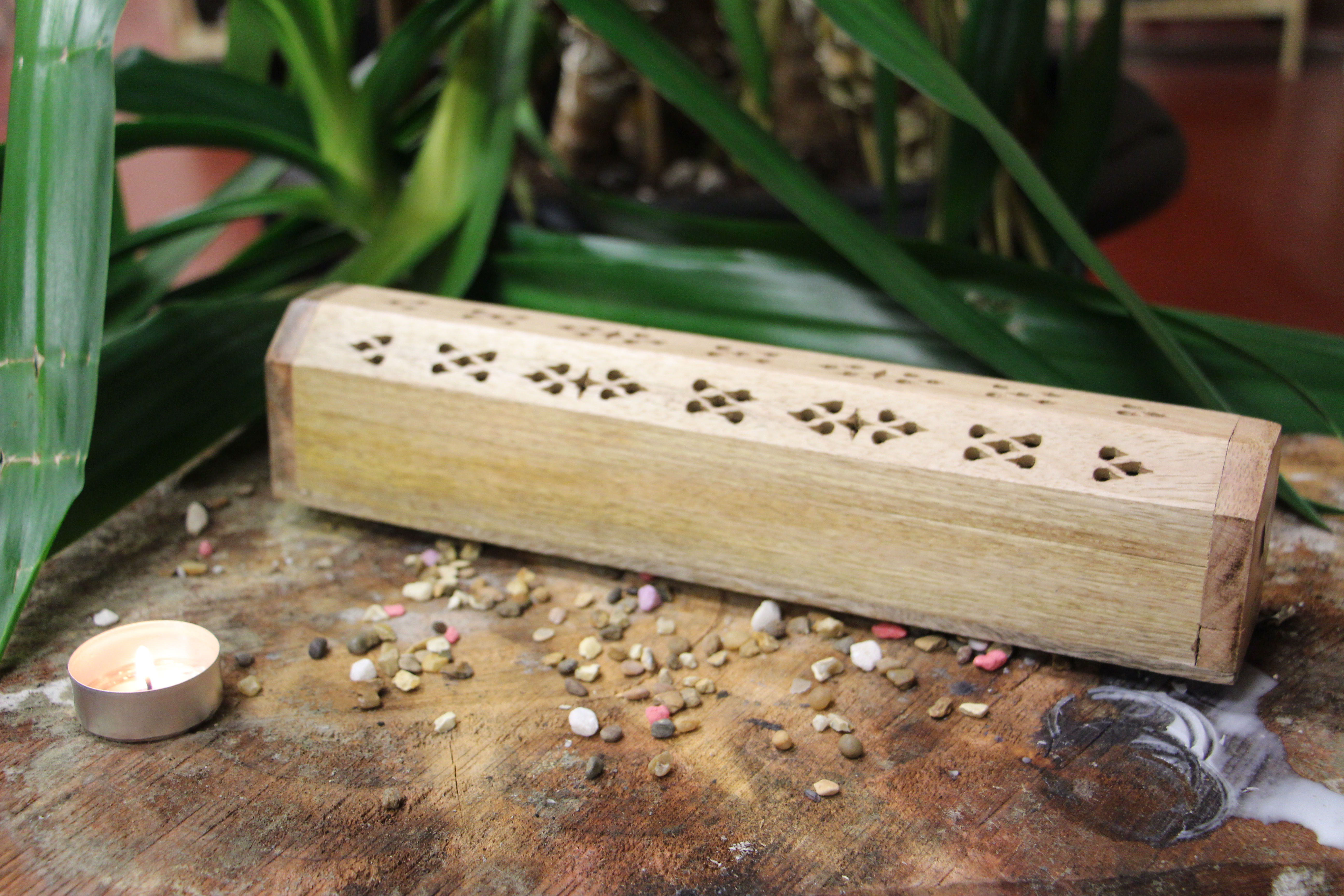 Hand Carved Incense Box Holder