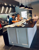 Chefs Michael and Emily hard at work!