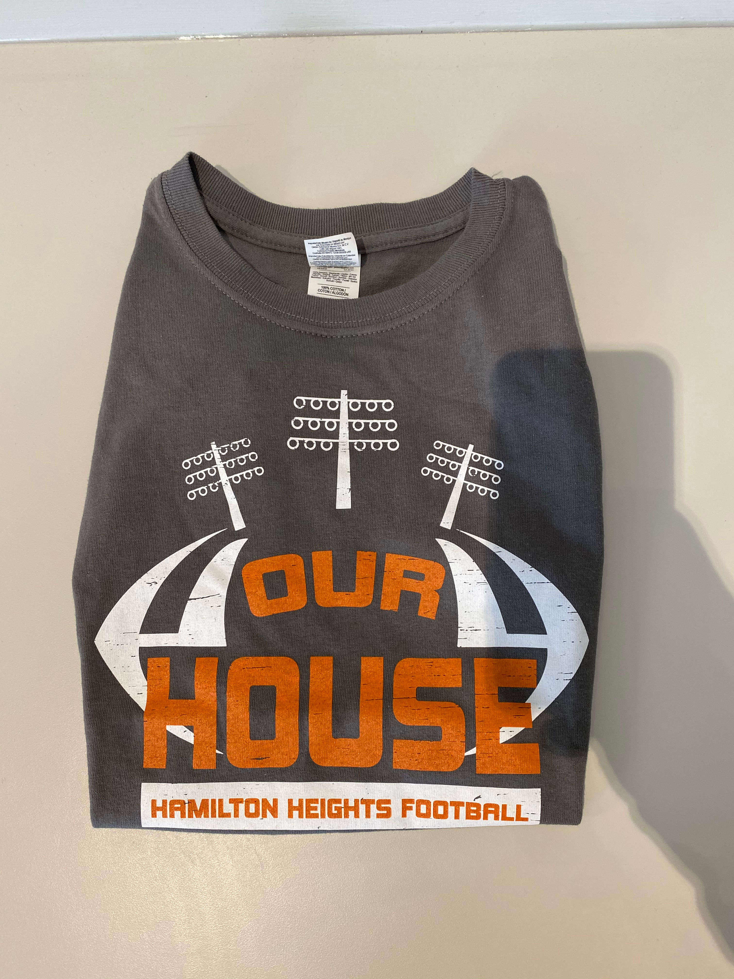 Grey Husky Football T-shirt