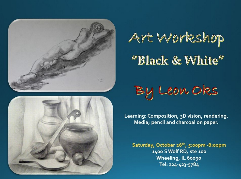 Art Workshop "Black & White" - Nature/Still Life by Leon Oks
