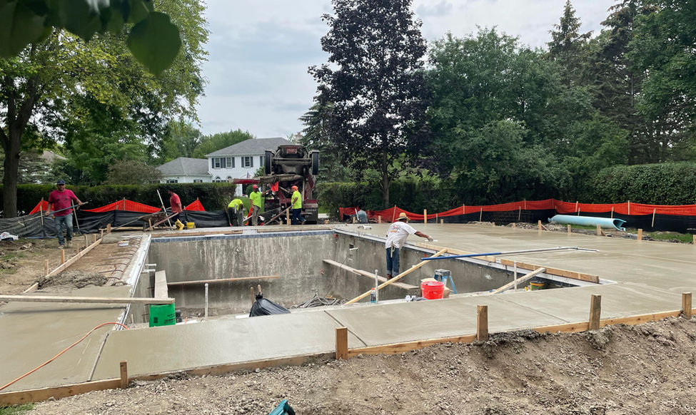 Pool construction