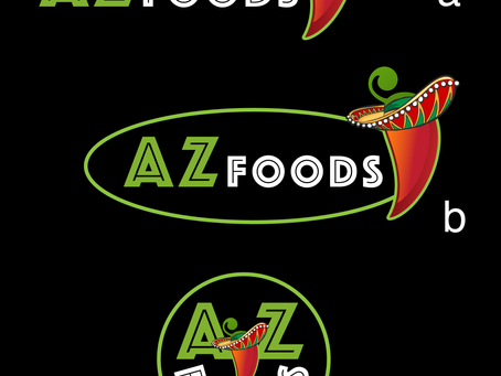 Behind A-Z Foods Logo creation
