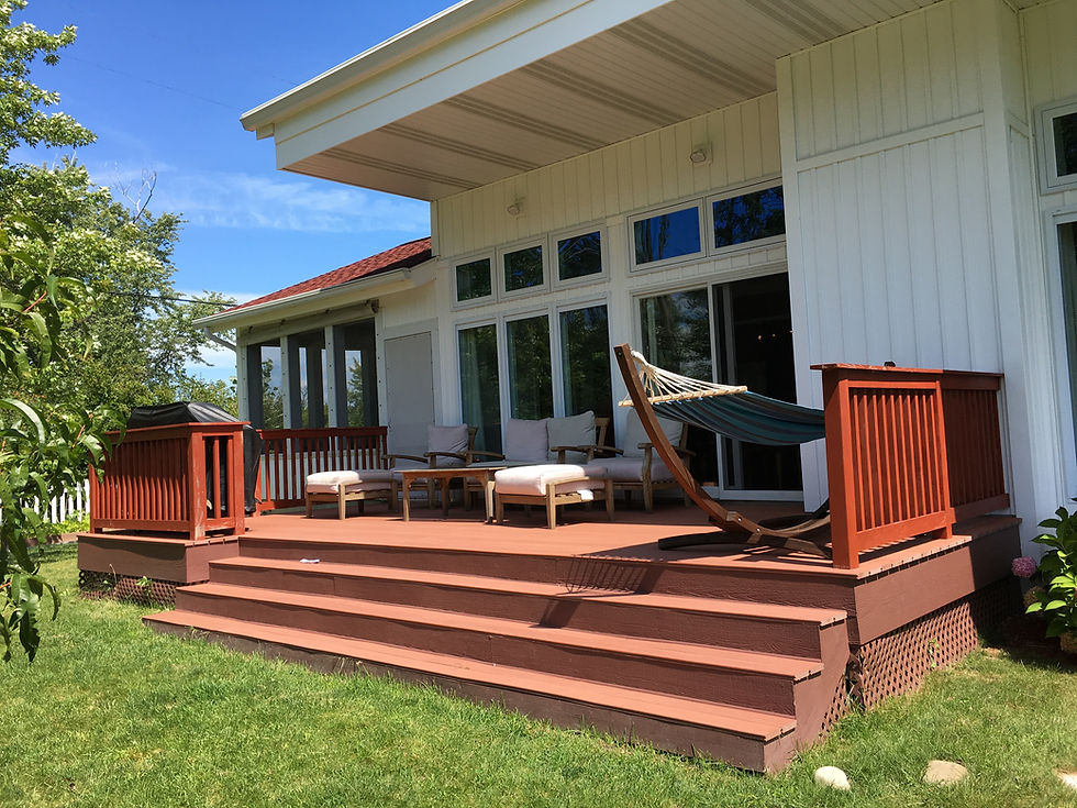 Wooden deck