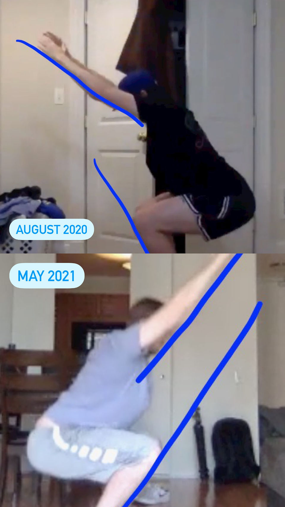 squat form progress