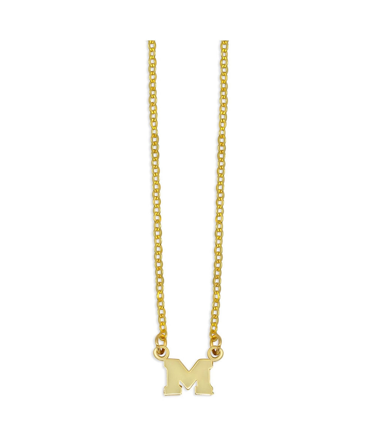 Women's Mini Michigan Gold Plated Pendant Necklace