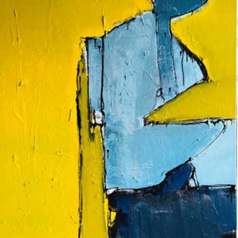 Reflection Oil on Canvas Brush / Knife 100 / 80