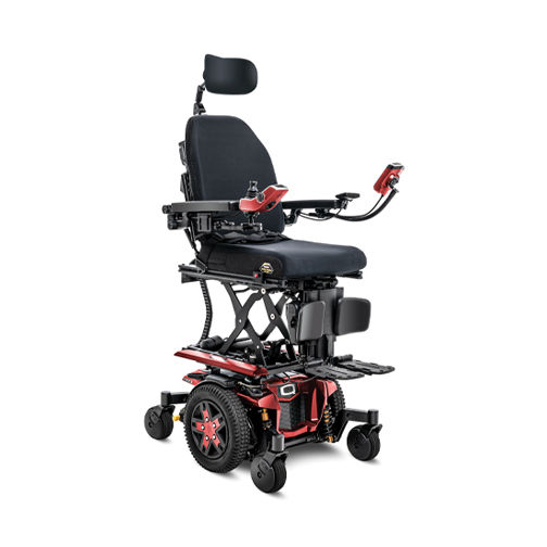 Seat elevation wheelchair