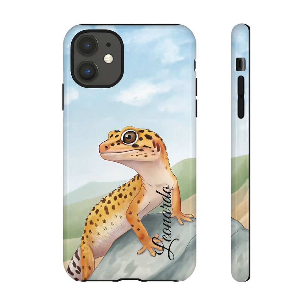 Thumbnail: Personalized Leopard Gecko iPhone Case