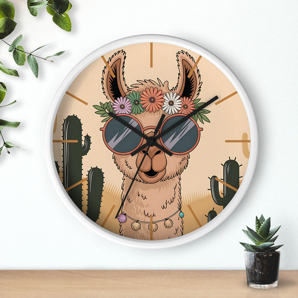 Thumbnail: Desert Llama Wall Clock