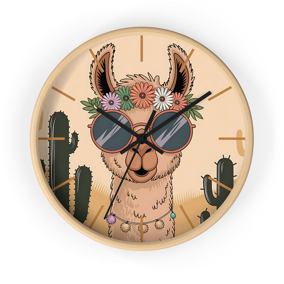 Thumbnail: Desert Llama Wall Clock