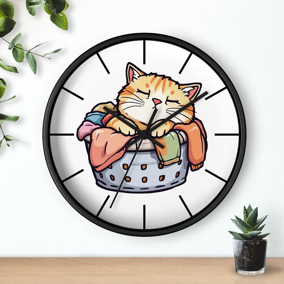 Thumbnail: Tired Cat Wall Clock