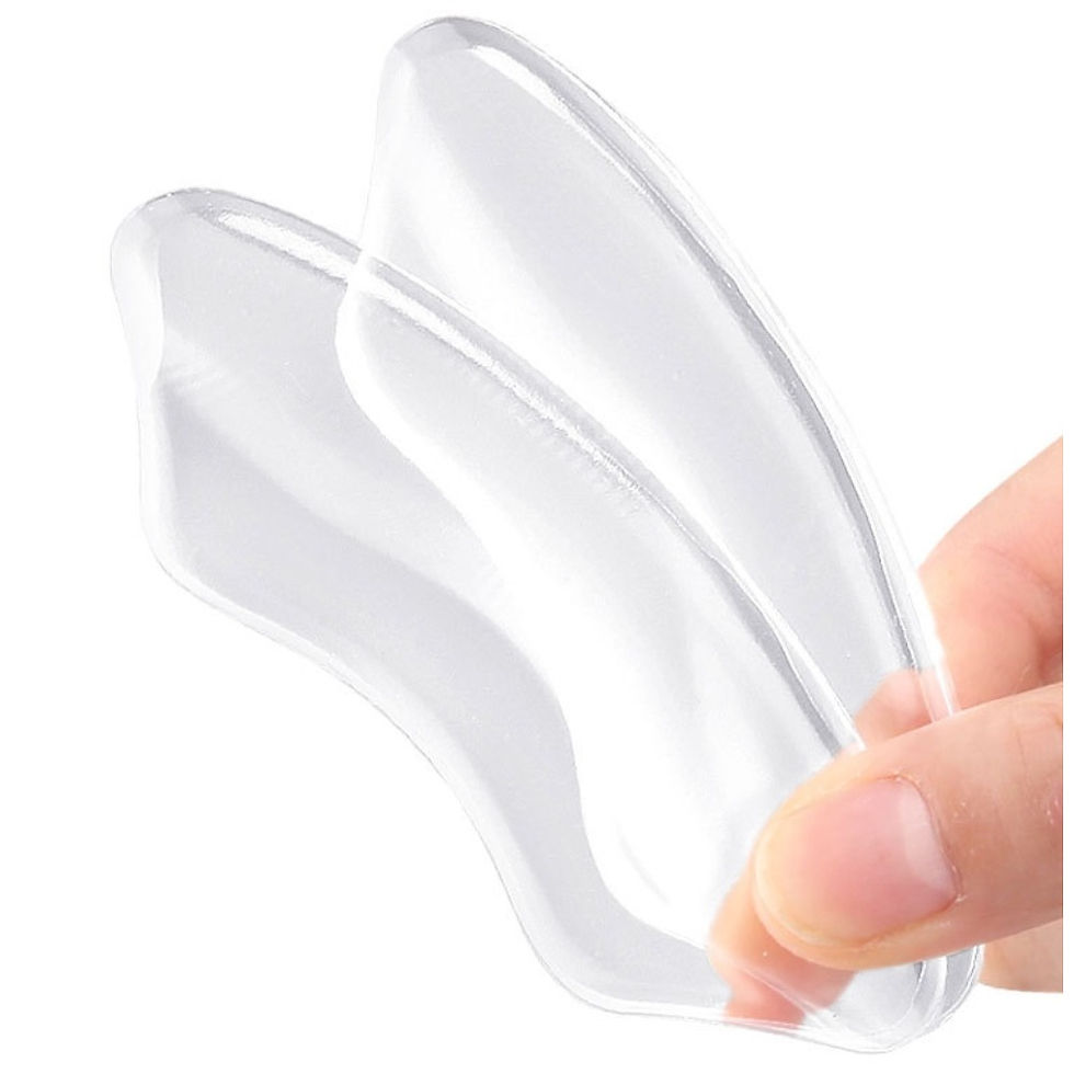 Thumbnail: 2PCS Silicone Gel Heel Cushion Protector Foot Feet Care Shoe Insert Pad Shoes Ac