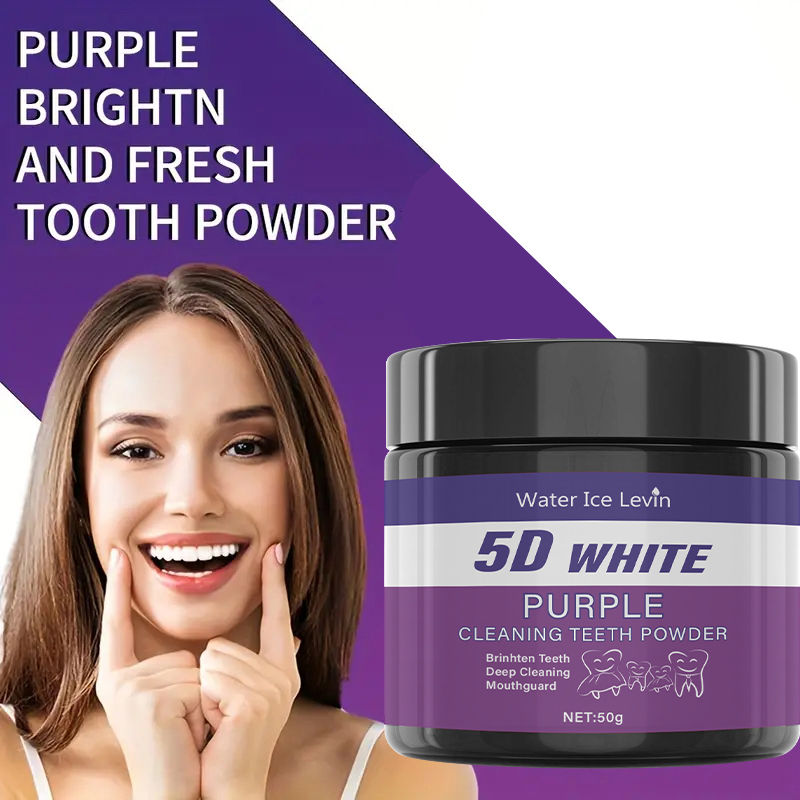 Thumbnail: Purple Tooth Cleaning Powder - Sulfate-Free, Deep Cleaning and Polishing, Whiten
