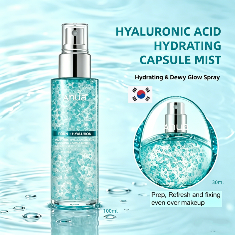 Thumbnail: Korean PDRN Glow Facial Serum Spray,Face Hydrating Mist,Hyaluronic Acid Radiant 