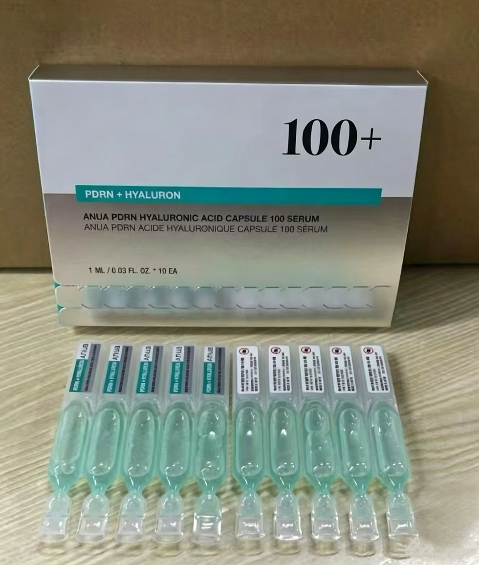 Thumbnail: Korean PDRN Blue Essence,Hyaluronic Acid 100 Serum Radiant Skin Face Serum,Light