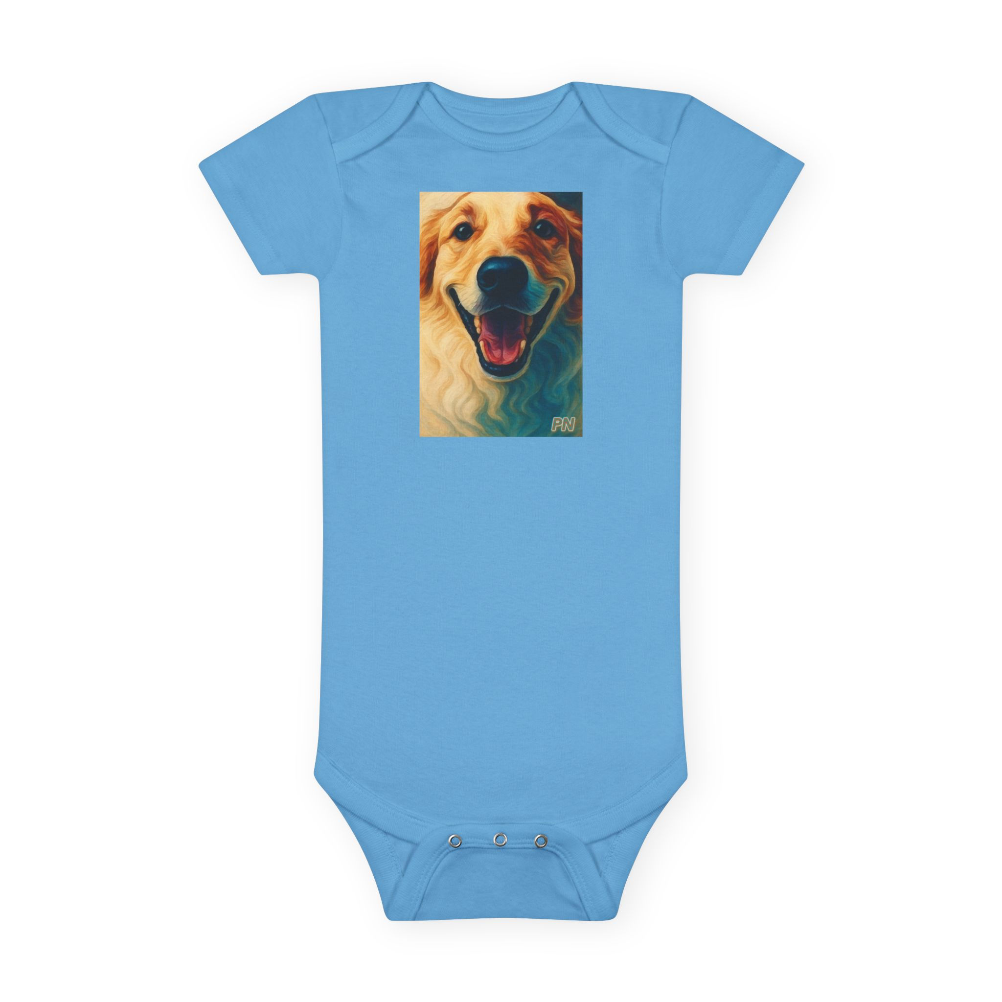 Graphic Baby Onsie by Gerbere - Blonde and Blue