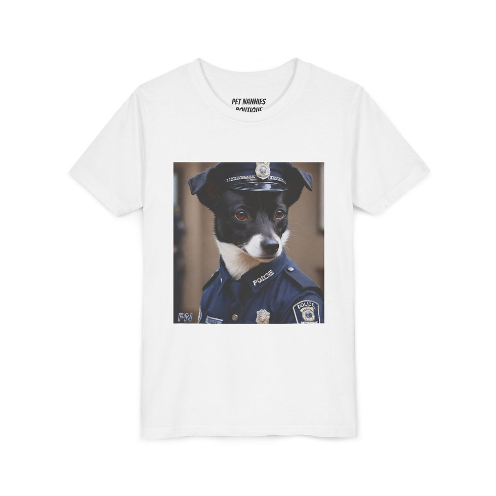Thumbnail: Youth Graphic T-Shirt - Pawlice Officer Max: Paws of Justice