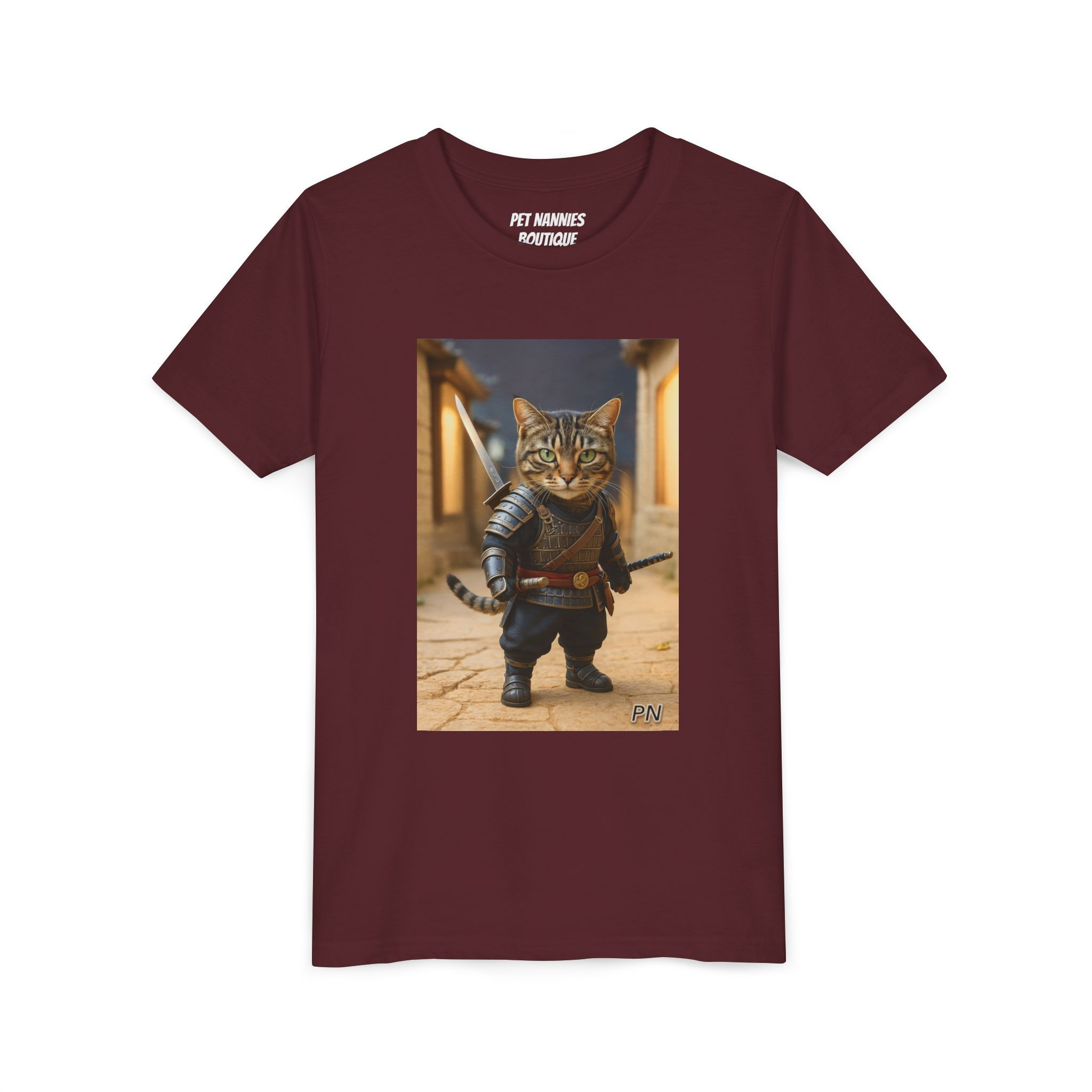 Samurai Whiskers: Youth Graphic T-Shirt