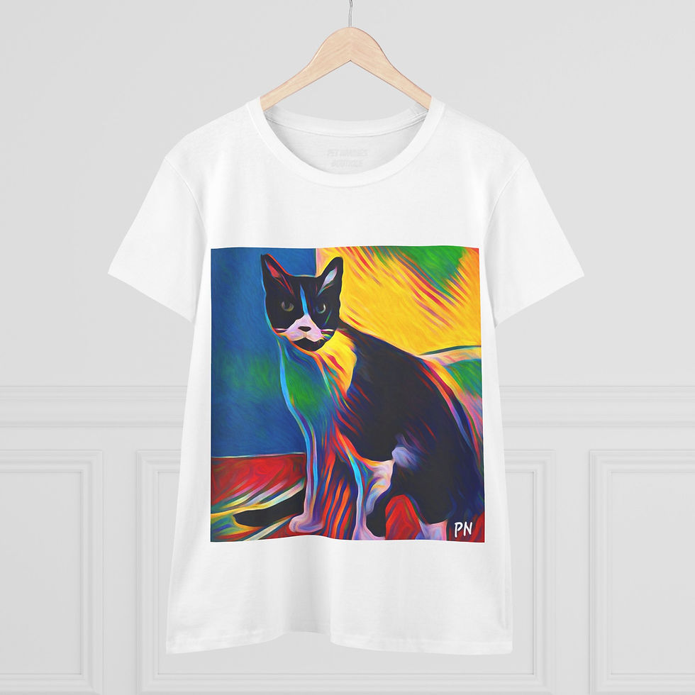 Thumbnail: Women's Teen - Adult Midweight Crew Graphic T-Shirt - Pop Art Pouncer