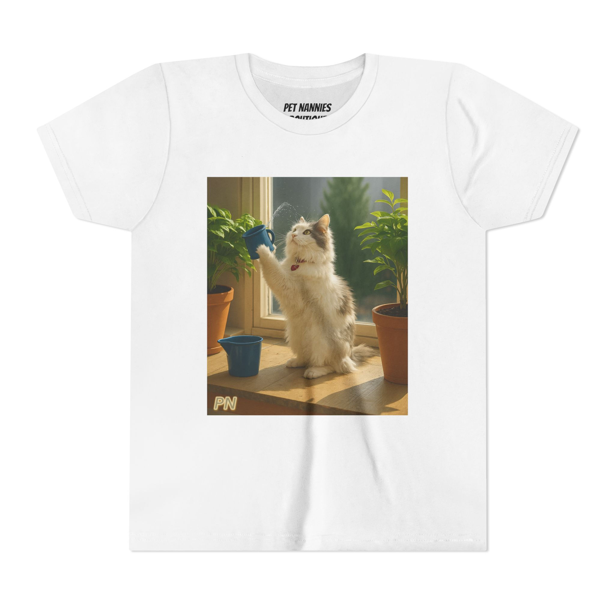 Youth Graphic T-Shirt - Watering Cans & Whiskers