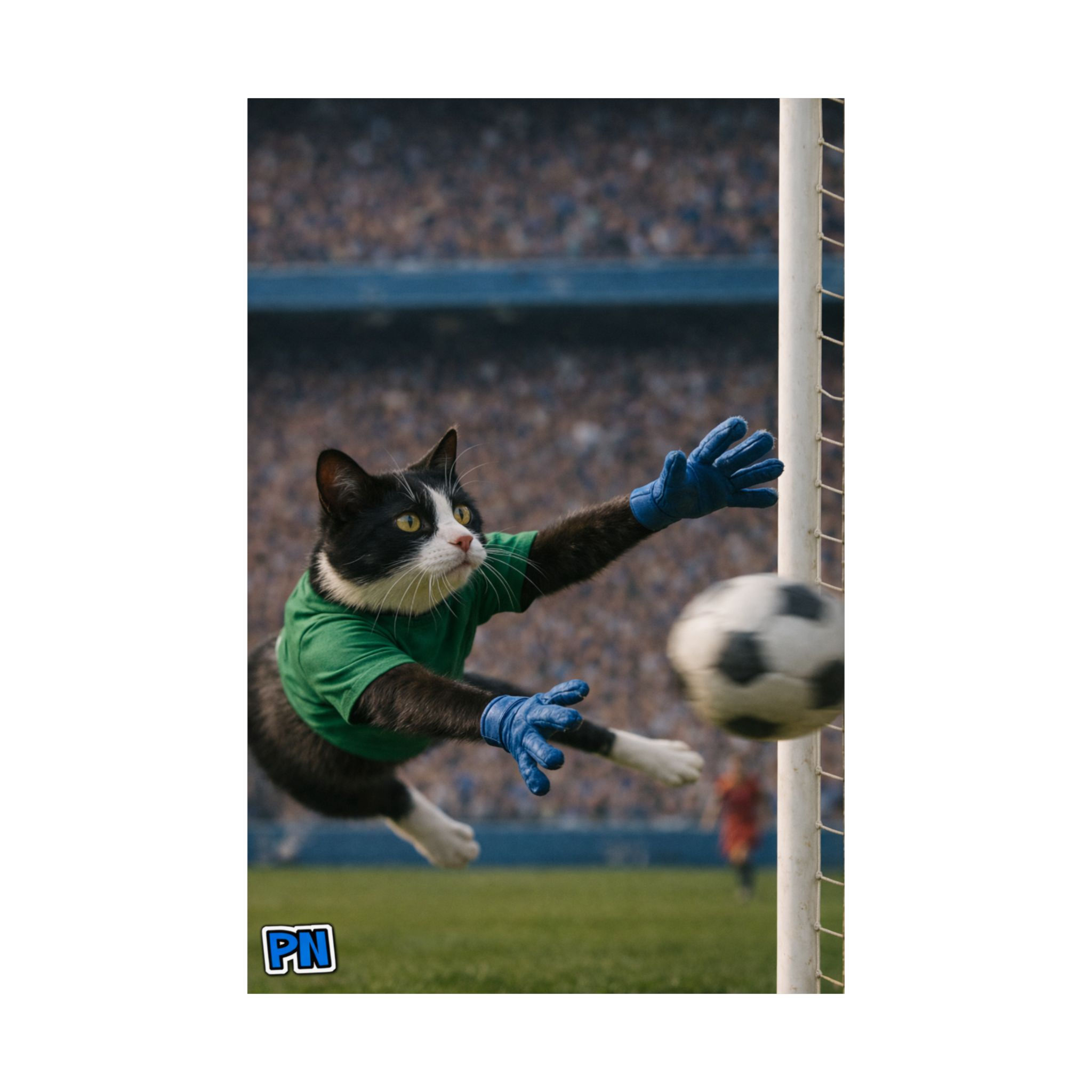 Goalie Gato: Poster (SATIN PRINT) 24" X 36"