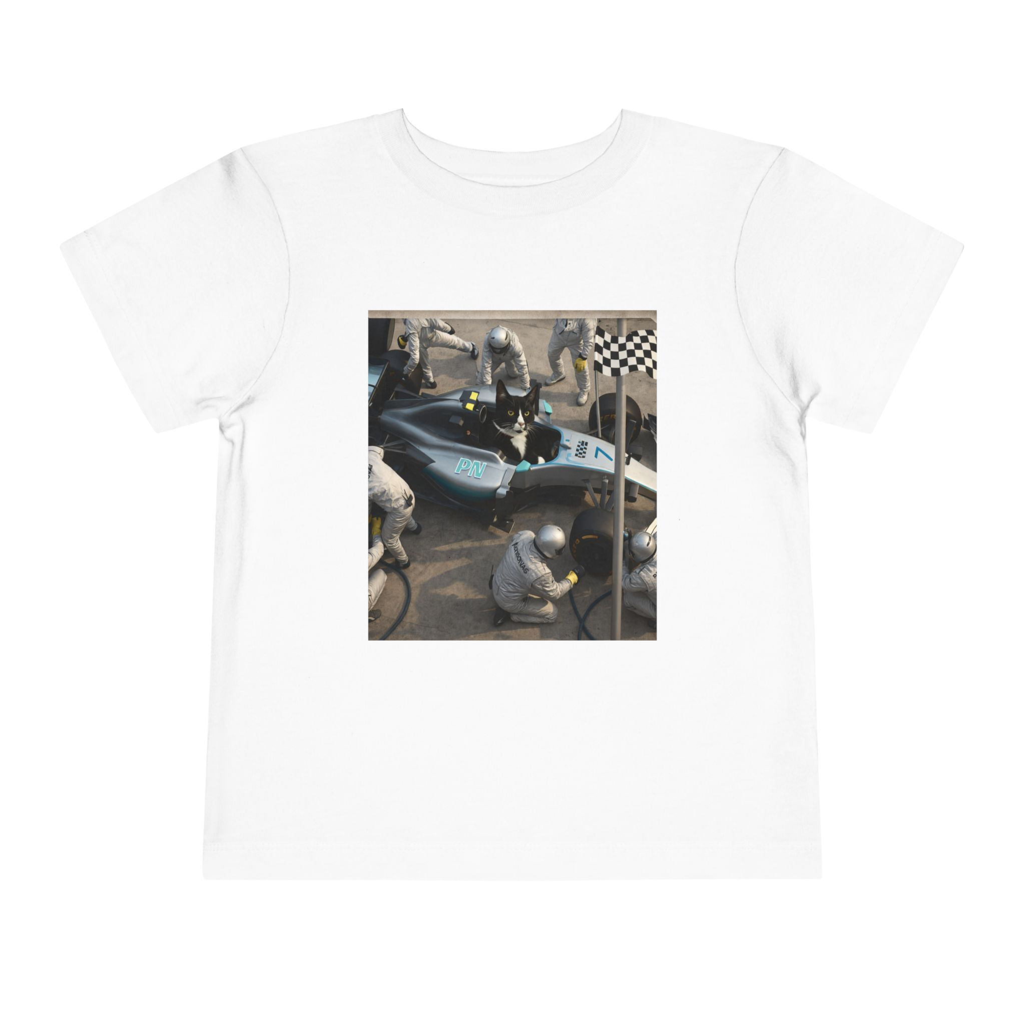 Toddler Graphic Tee - NasCat: VROOM VROOM